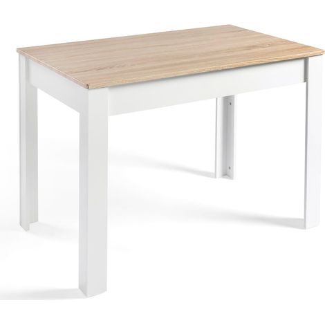 Mesa Comedor Aitana 140x80cm Taupe-Blanco