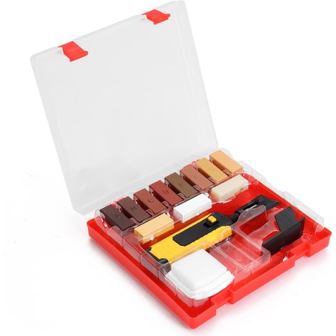 SJLERST Kit de Réparation de stratifié, Kit de Réparation de Parquet en Bois, Kit de Réparation de Cire Dure, Mastic à Bois (1/5)