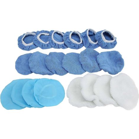 20-teiliges 6-Zoll-Polierpad-Set aus Mikrofaser für Autos und Motorräder (Versand)