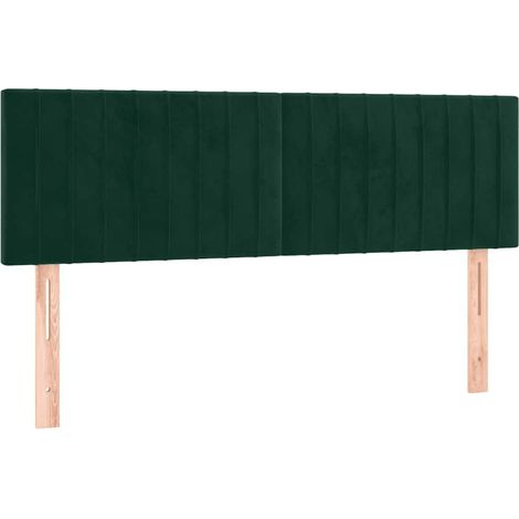 Têtes de lit Vert foncé 144x5x78/88 cm Velours (1/5)