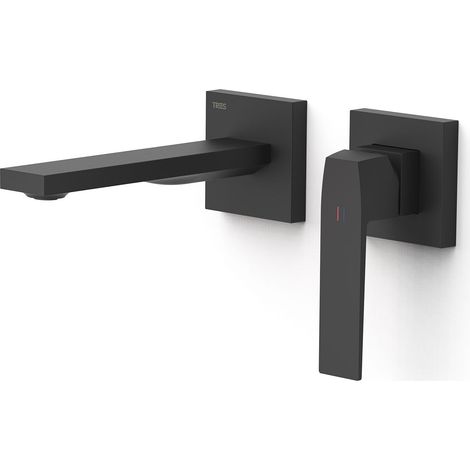 TRES 20230021NM SLIM Pieza Vista para Cuerpo Empotrado De Lavabo Color Negro Mate - ref: 20230021NM
