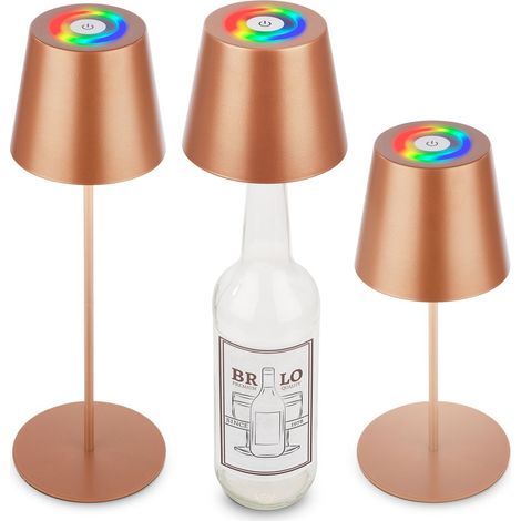Lampada da tavolo LED lampada da tavolo a batteria dimmerabile senza fili per terrazza RGB Touch
