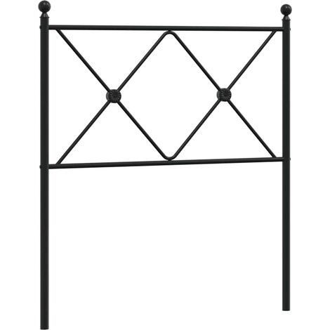 Maison Exclusive - Cabecero de repuesto de metal negro 80 cm (1/5)