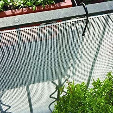 RETE PLASTIFICATA QUADRA SQUARE BIANCA H100 10X10mm PER RECINZIONE - VENDITA AL METRO