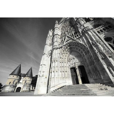 Tableau sur toile cathédrale de Beauvais 30x45 cm - Impression sur Toile Murale Décorative - Image imprimée en HD sur Toile - Toile sur Châssis en Bois FSC - Fabriqué en France (1/4)