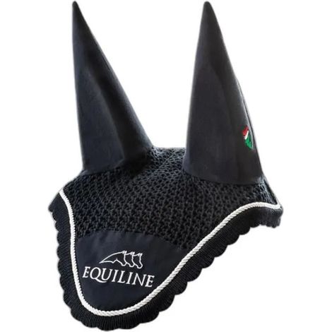 Máscara anti-moscas equiline bordado cordón decorativo azul
