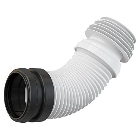Alcaplast – Raccord de vidange flexible DN90/110 – M9006 – Longueur réglable 230-450 mm – Pour connexion WC à canalisation – Polypropylène (1/4)