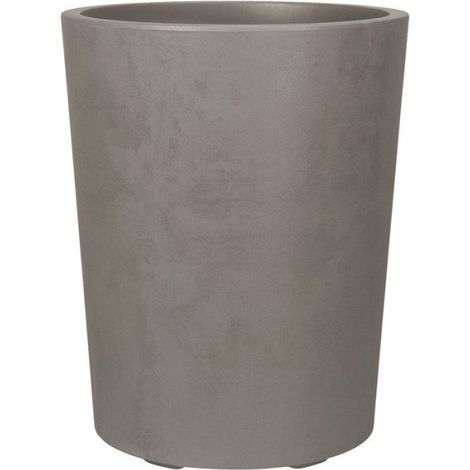 Pot de fleurs rond - DEROMA - Millennium - 48 L - Ø 43 cm - A réserve d'eau - Marron (1/4)
