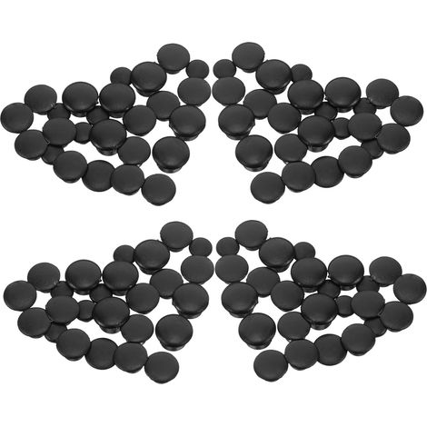 Anneome Lot de 200 cache-vis pour meubles, noirs (1/5)