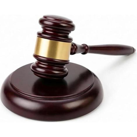 Maillet en bois avec bloc sonore pour avocat, juge, vente aux enchères, artisanat, bon (1/5)