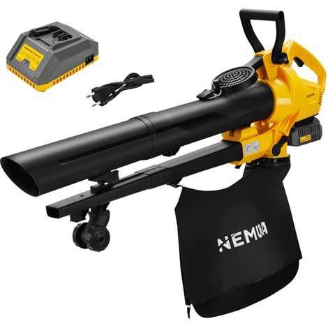 Souffleur / Aspirateur Broyeur De Feuilles 40V Nemura + Batterie 2Ah + Chargeur Rapide (1/4)