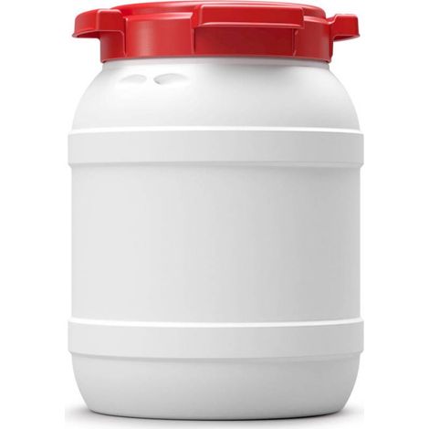 Multitanks – Fut alimentaire en HDPE 6 litres – Ouverture à vis pour étanchéité – Certifié UN pour matières solides – Idéal pour stockage sécurisé