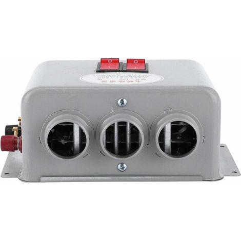 Riscaldatore per auto compatto 600W-800W 12V Riscaldatore per auto a 3 fori Riscaldatore invernale Riscaldamento rapido Eliminazione del gelo A basso rumore (1/4)