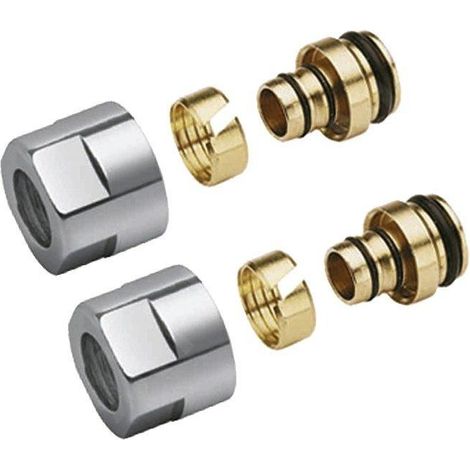 Sapho - Raccord de serrage 1/2 pour Alupex 16 mm, chrome CP6120