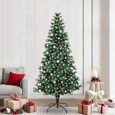 Künstlicher vorbeleuchteter Weihnachtsbaum Grün 240 cm (1/5)