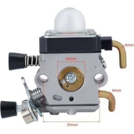 Carburateur - Aluminium - Pour Débroussailleuses FS38 FS45 FS46 FS55 FS55R FS55RC HL45 HL75 KM55 - 1 Pièce (1/4)