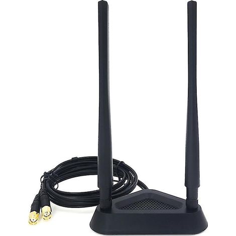 Câble d'extension double fréquence 2,4 GHz/5 GHz pour antenne Wi-Fi, routeur et carte réseau sans fil. Antenne SMA 8 dB. (1/4)