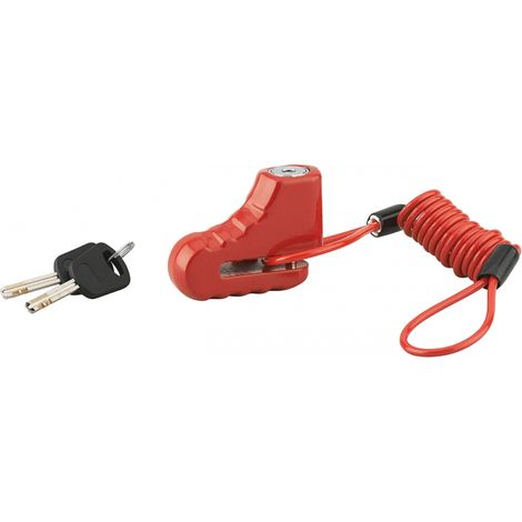 Antifurto bloccadisco BLOCK per monopattino e scooter Ø 5,5 mm con cavo, 2 chiavi – THIRARD (1/4)
