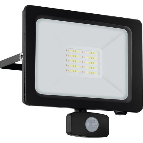 Applique Sensore Esterno Moderna Faedo 3 Alluminio Nero Led (1/2)