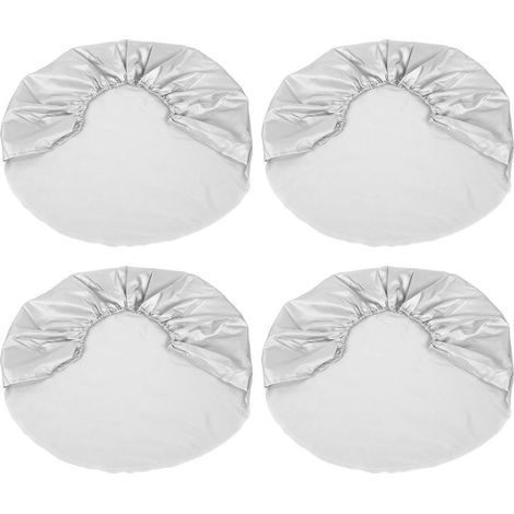 Housse de Protection argentée pour pneus de roue de 27 à 29 pouces, 4 pièces, pour voiture, Jeep, RV, SUV, camion, remorque (1/5)