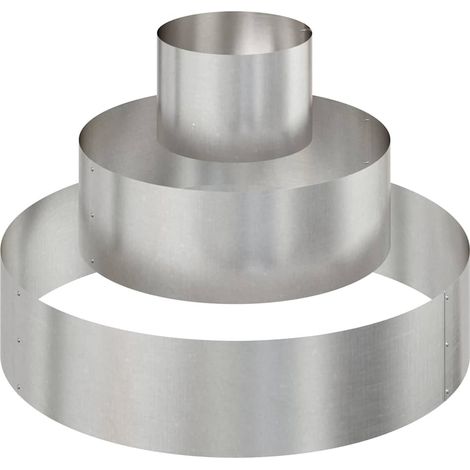 Maison Exclusive - Garten-Pflanzgefäß Silber 90 x 90 x 20 cm Edel