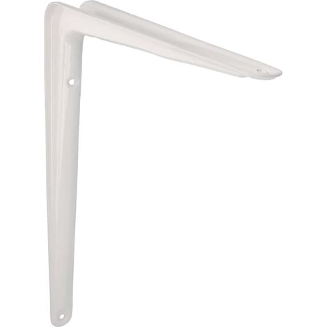 Support pour Étagère Murale - Équerre en Acier - 350x300 mm - Couleur Blanche 6pcs (1/4)