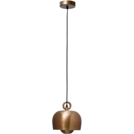 Lampe Suspension Design "Industriel" 22cm Cuivre (1/2)
