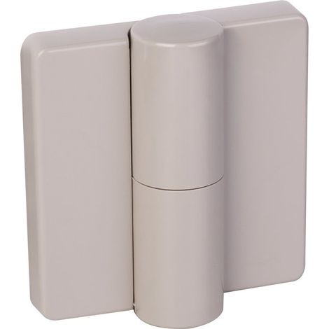 Paumelle sans ressort nylon avec noyau en acier – Largeur 72mm – Poids max 80kg pour portes intérieures – Gris Manhattan – Normbau - NYTB78