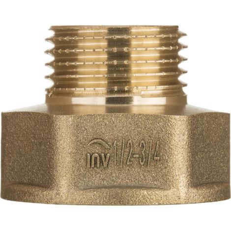 Reduziermutter-Schraubverbinder aus Messing, W/Z-Gewinde 3/8"1/4" - H/ZM-10-081