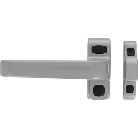 AMIG Béquille pour crémone en aluminium GAMMA 122 x 70 mm Aluminium Argent - Gauche (1/5)