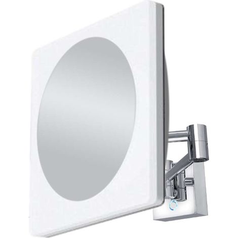 Nimco Kosmetikspiegel - Wandkosmetikspiegel mit LED-Beleuchtung, Chrom ZK 20465-26