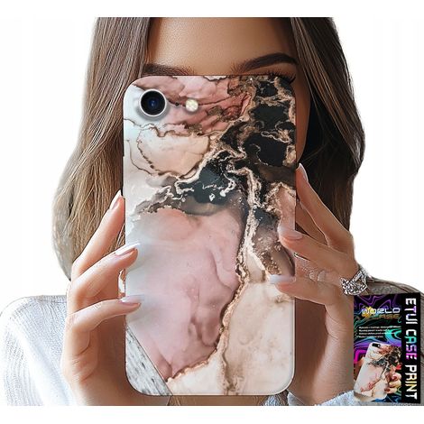 Custodia per iPhone 7 / 8 / SE2 - eleganti motivi effetto marmo alla moda + vetro (1/5)