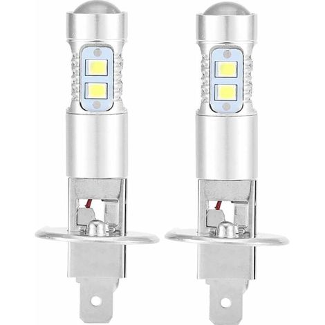 Scheinwerferbirnen, 2x H1 6000K Superweiß 100W LED-Scheinwerferbirnen-Kit Abblendlicht (1/4)