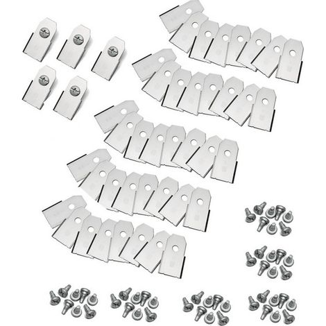 Kit de 45 lames de tondeuse robot 35mm – Compatible Husqvarna, Gardena, Mc Culloch – Remplacements faciles – 577606505