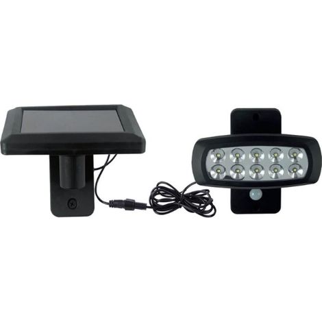 Applique LED ext avec panneau solaire déporté 2W IP44 6400K