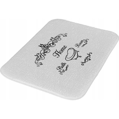 Tappeto da bagno Bisk Nicea 60x40 cm bianco 1 pz.
