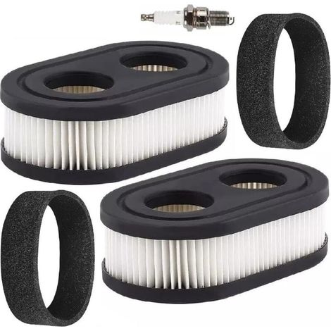 filtros de aire con prefiltro y bujía, compatibles con motores BS 500EX 550EX 575EX 625EX 725EXI el filtro de aire reemplaza los números de pieza 593260, 798452, 798339 y 334404 (1/4)