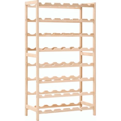 vidaXL Casier à bouteilles Bois de cèdre 57,5 x 28 x 102 cm (1/5)