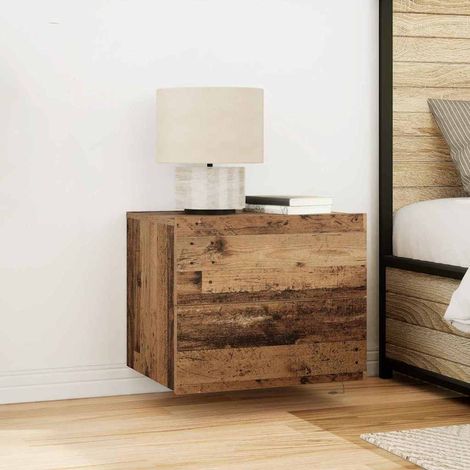 Nachttisch mit Schubladen Altholz 50 x 39 x 41 cm Holzwerkstoff