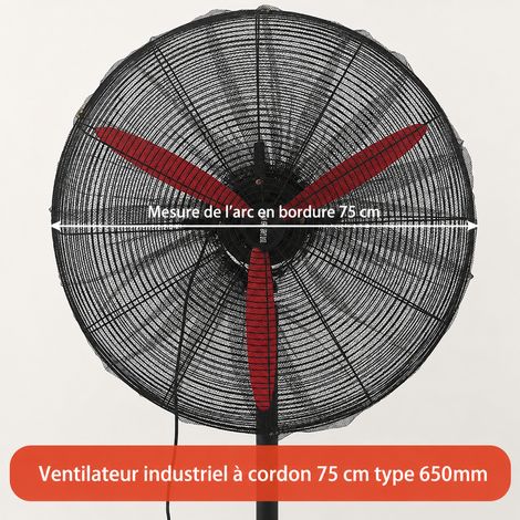 Housse filet de protection intégrale pour ventilateur diamètre 70-75 cm modèle 650 mm en polyester 70-75cm 650mm – Livraison gratuite