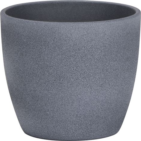 Scheurich Übertopf Serie 920 Ø 16 x 14 cm dark stone Blumentöpfe & Übertöpfe