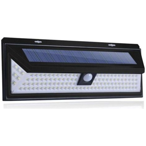 118 Led Lampe Solaire 1000 Lumens Applique Mural Pir Mouvement Capteur Ip65 Etanche Jardin Exterieur..
