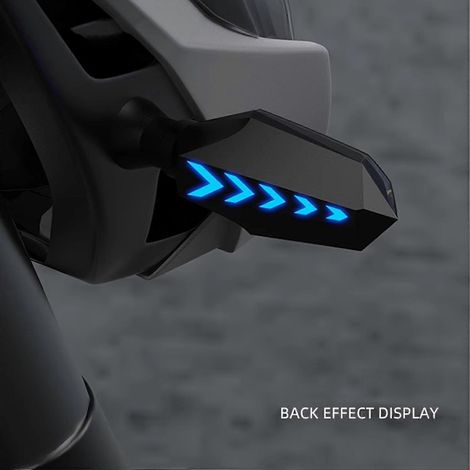 Stück Motorrad-Blinker mit dynamischem Design, superhelle doppelseitige LED-Blinker und Tagfahrlicht (1/4)