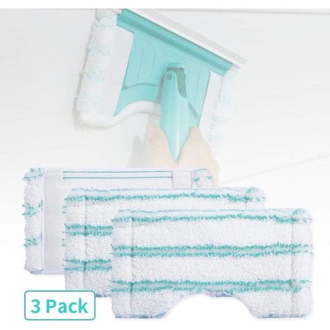 Lot de 3 – Housses de rechange pour Leifheit Flexipad 20 cm – Recharges en microfibre pour le nettoyage du carrelage – Lavables en machine jusqu'à 60 °C (1/5)