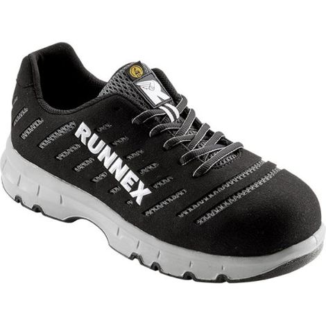 RUNNEX® S1P-ESD-Sicherheitshalbschuhe FlexStar schwarz/silber, 5178 Gr. 38 (1/2)