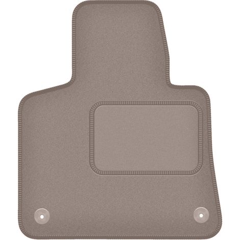 Alfombrilla de terciopelo para el conductor para: Citroën C4 Grand Spacetourer de 5 plazas (2013-2021) beige