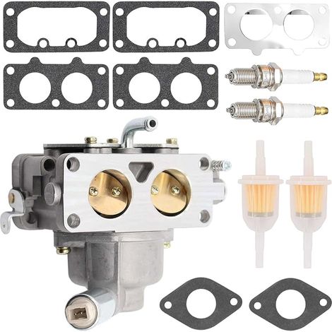 791230 Carburateur de Remplacement pour Briggs & Stratton 799230 796227 699709 499804 20HP 21HP 23HP 24HP 25HP intek V-Twin 4 Cycle Engines, avec Joints de Montage Filtres à Carburant (1/5)