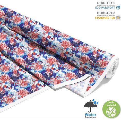 Outdoor dekostoffe oxford - Motiv sommerliches Blumenmuster I DX199 (1/5)