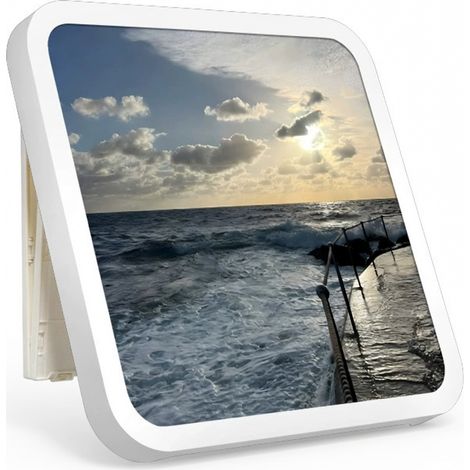 Estantería de pared plegable de baño blanco plegable impermeable modelo 19 (1/5)
