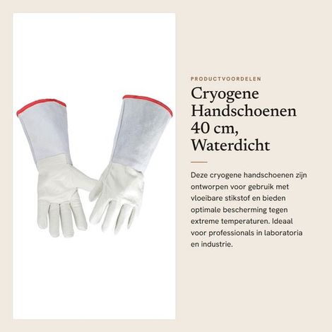 Guanti criogenici Dailygoods 40 cm in pelle impermeabile, resistenti alle temperature estreme, comodi e flessibili, ideali per il lavoro. (1/5)